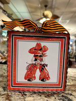 Load image into Gallery viewer, Cowboy Mini Print Oklahoma State Pistol Pete

