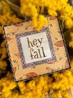 Load image into Gallery viewer, Hey Fall Yellow Leaves Mini Print
