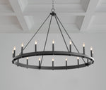 Load image into Gallery viewer, Black Round Aura Chandelier
