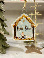 Load image into Gallery viewer, True Love Manger Mini Metal Charm
