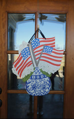 Load image into Gallery viewer, Americana: Chinoiserie America Door Hanger
