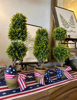 Load image into Gallery viewer, Set of 3 Topiaries in Terra Cotta Pots

