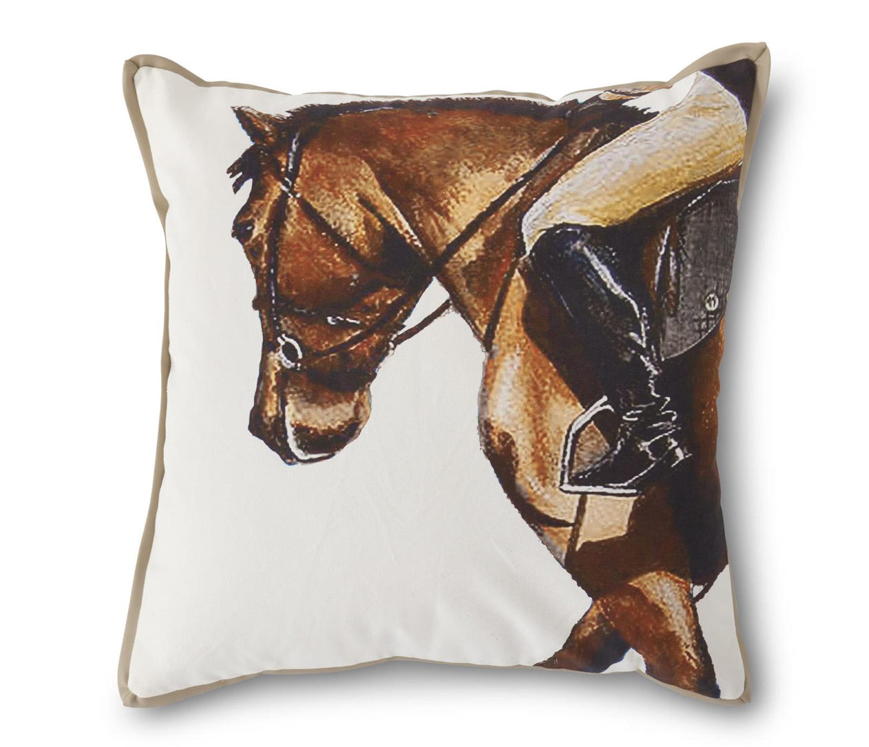 Horse and Rider Pillow 20”