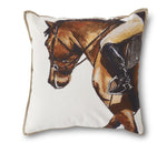 Load image into Gallery viewer, Horse and Rider Pillow 20”
