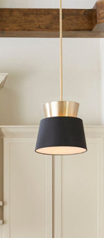 Load image into Gallery viewer, Pendant Contemporary Black and Gold 1-lite

