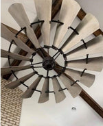 Load image into Gallery viewer, Oiled Bronze Windmill Indoor Ceiling Fan
