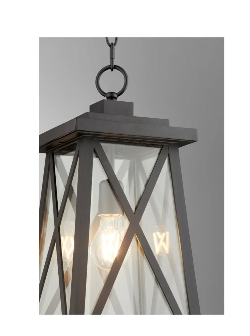 Quorum Artesno 726-16-69 1 Light Black Outdoor 16” Pendant