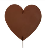 Load image into Gallery viewer, Valentines Day:  Polka Dot Heart Red, Black, and White Metal Stake
