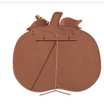 Load image into Gallery viewer, Biggest Large Orange Metal Pumpkin with Easel and Stake 45”
