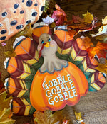 Load image into Gallery viewer, Gobble Gobble Bright Turkey Metal Stake
