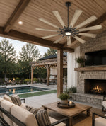 Load image into Gallery viewer, Outdoor or Indoor 72" Cirque Ceiling Fan DAMP (12) blades
