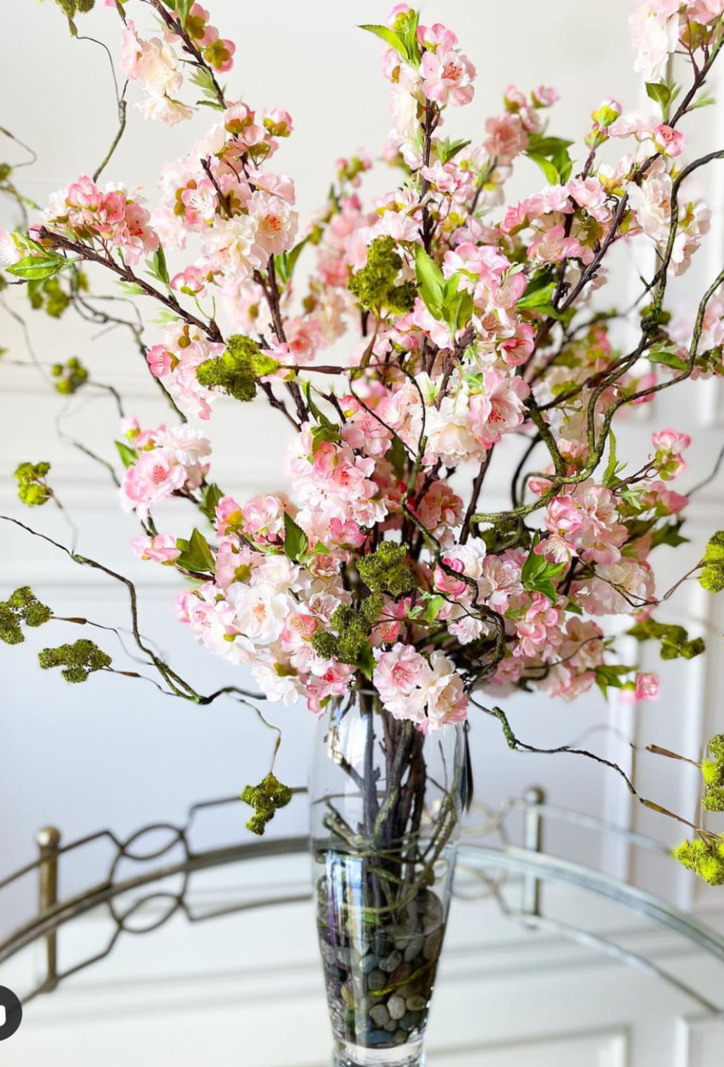 Pink Cherry Blossom Spray Stems 36” Stems  Pack of 3