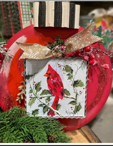 New! Red Ornament Display for Mini Prints