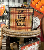 Load image into Gallery viewer, Fall is my Favorite Color Plaid Mini Print
