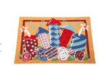 Load image into Gallery viewer, Americana: Whimsy Firecrackers Flowers Coir Door Mat
