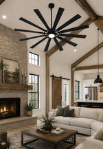 Load image into Gallery viewer, Outdoor or Indoor 72" Cirque Ceiling Fan DAMP (12) blades
