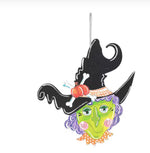 Load image into Gallery viewer, New! Halloween Witch Whimsical Door Hanger
