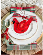 Load image into Gallery viewer, Red Cardinal Christmas Metal Ornament
