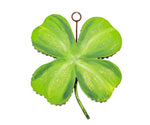 Load image into Gallery viewer, St Patricks Green 4-leaf Clover Metal Charm
