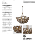 Load image into Gallery viewer, Privet 36” Pendant Hanging Light Natural Brass Finish  Available 9/27

