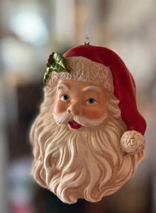 Santa Claus Ornament Sparkling 4” Resin