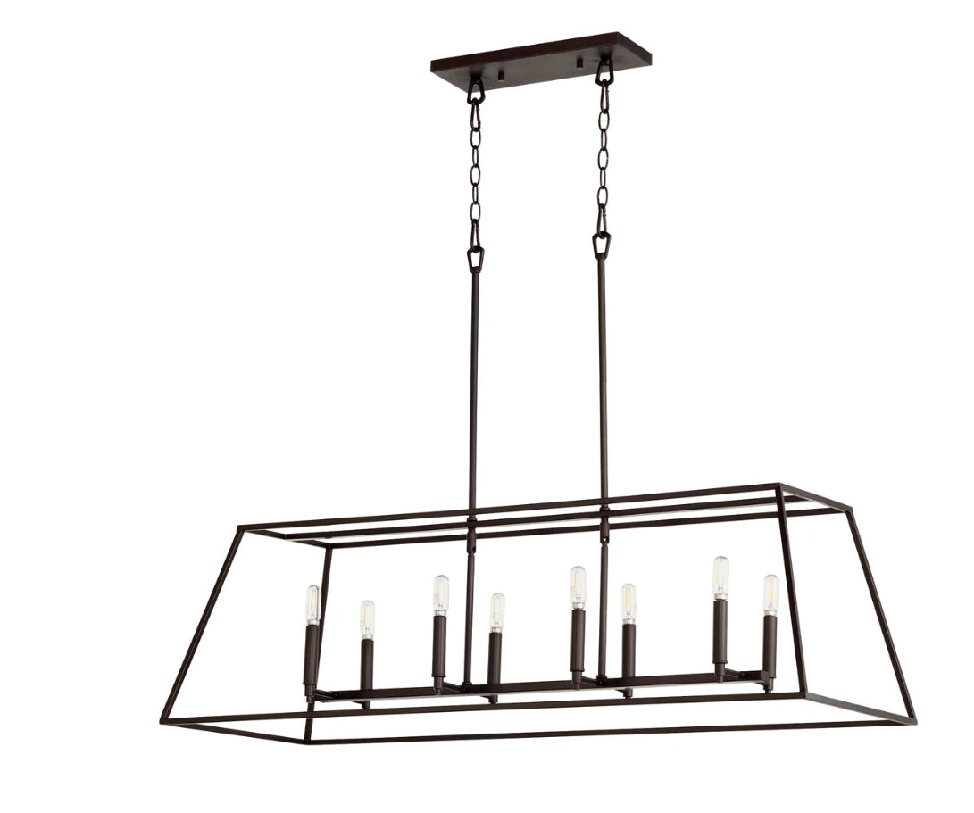 Gabriel Oiled Bronze 8-Light Pendant
