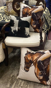 Horse and Rider Pillow 20”