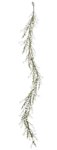 White Berries Pine Garland 72”