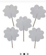Load image into Gallery viewer, All American Flowers Blue, Red, White Patterns Metal Stakes Set of 5
