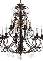 Load image into Gallery viewer, Rio Salado Matte Black 12-Light Chandelier
