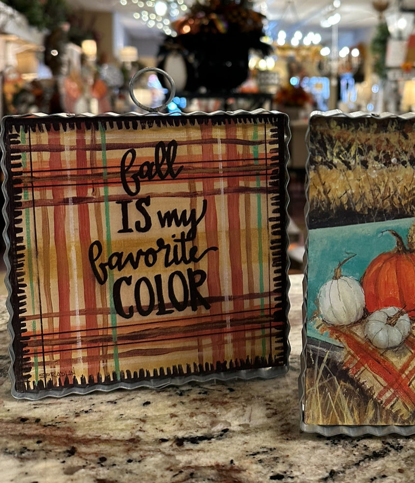 Fall is my Favorite Color Plaid Mini Print