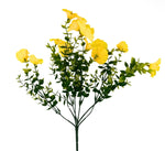 Load image into Gallery viewer, Yellow Morning Glory Bush Artificial Flowers
