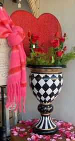 Load image into Gallery viewer, Valentines Day: Large Red Glittered Metal Heart
