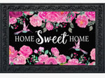 Load image into Gallery viewer, Bright Pink Flowers Home Sweet Home Door Mat Outdoor
