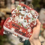 Load image into Gallery viewer, Christmas Two Snowman in Red Truck Mini Charm
