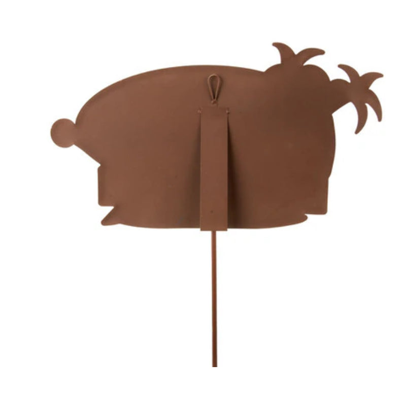 Poolside Paradise Metal Stake with Attached Easel