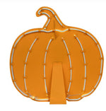 Load image into Gallery viewer, New! Neon Light Up Orange Pumpkin with Easel &amp; Stake
