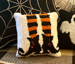 Load image into Gallery viewer, Halloween (4) Options Mini Pillows Ghost, Mummy, Witch Legs, Jack-o-Lantern
