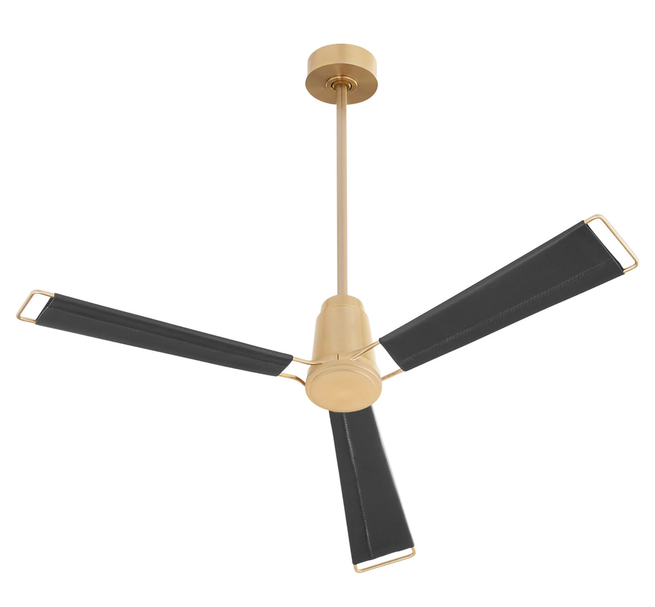 Cyan Zephyr 60” Leather Wrapped Blades Ceiling Fan Indoor