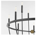Load image into Gallery viewer, Tribute Matte Black 12-Light Chandelier
