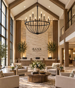 Load image into Gallery viewer, Tribute Matte Black 12-Light Chandelier
