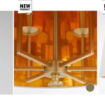 Load image into Gallery viewer, Pendant Contemporary 26” White and Gold 6-lite Aged Brass

