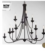 Load image into Gallery viewer, Livingston 12-Light Chandelier Bronze
