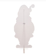 Load image into Gallery viewer, Large Santa Claus Red White Checkered Pattern with attached easel Outdoor Metal
