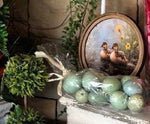 Load image into Gallery viewer, Easter Decorative Eggs in Blues and Green Faux Eggs  (Bag of 16) 1.75", 2.25" Foam
