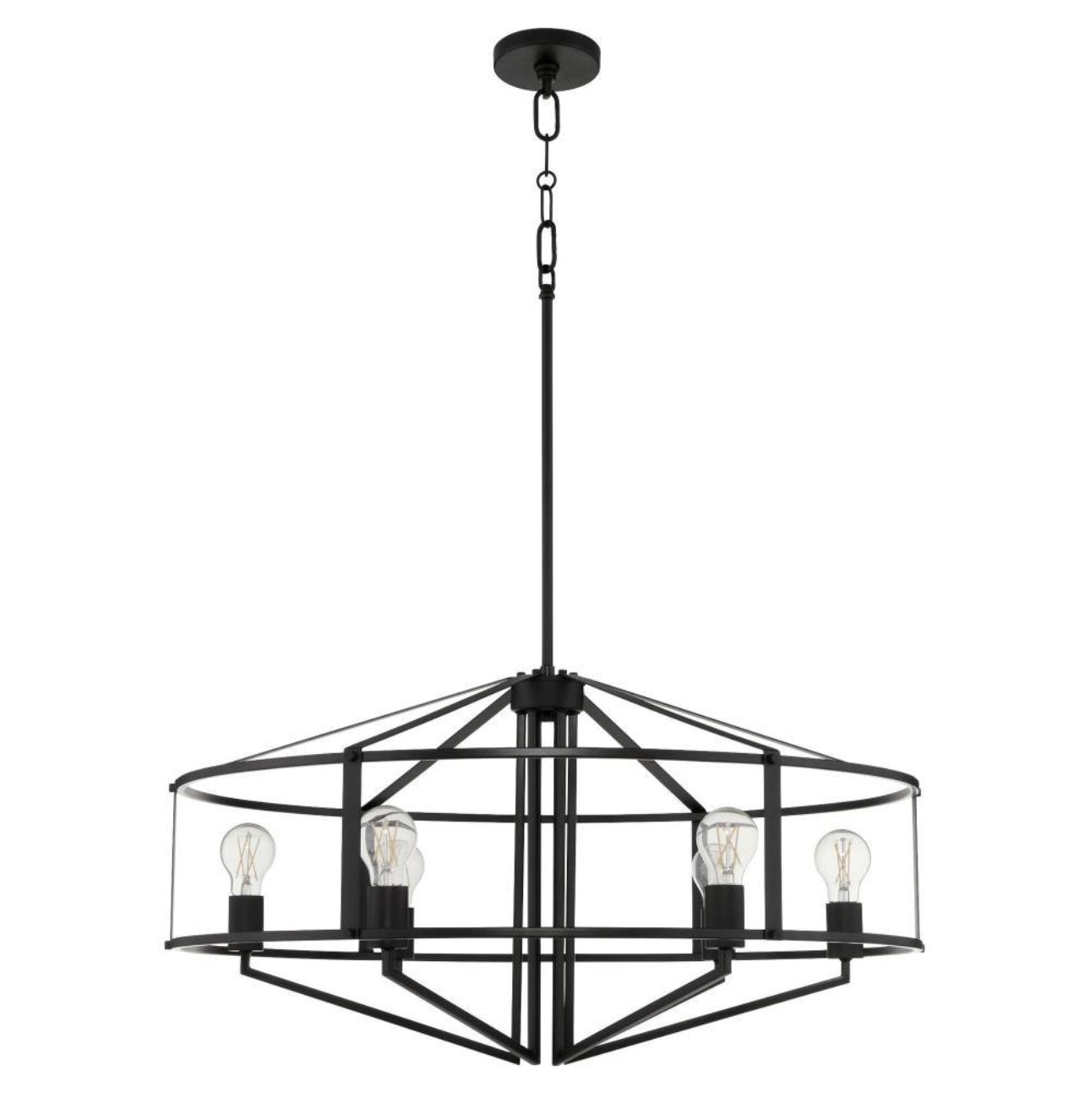 Black Pendant Cage Design Lighting - 8373-6-59
