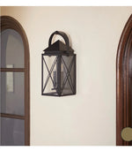 Load image into Gallery viewer, Quorum MYSTIC 20” 2-Light Lantern - Matte Black Wall Mount
