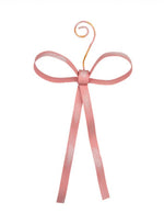 Load image into Gallery viewer, Christmas Pink Bow Metal Ornament
