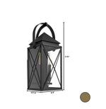 Load image into Gallery viewer, Quorum MYSTIC 20” 2-Light Lantern - Matte Black Wall Mount
