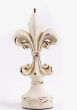 Load image into Gallery viewer, White Distressed Fleur de lis
